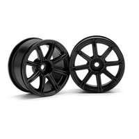 HPI - Work Emotion XC8 Wheel 26mm Black (3mm Offset) [3306]