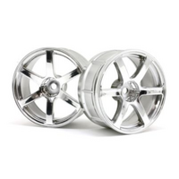 HPI - LP29 Wheel Yokohama AVS Model T6 Chrome (2Pcs) [33465]