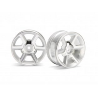 HPI - GT Wheel Silver (6mm Offset/2Pcs) [33471]