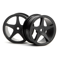 HPI - Super Star Wheels 26mm Black (1mm Offset) [3696]