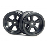 HPI - Vintage 5 Spoke Wheel 31mm (Wide) Black (6mm Offset) [3821]