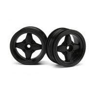 HPI - 3901 Mx60 4 Spoke Wheel Black (0mm Offset/2Pcs)