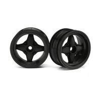 HPI - 3906 Mx60 4 Spoke Wheel Black (3mm Offset/2Pcs)