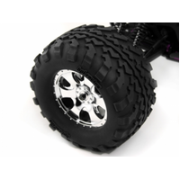 HPI - Mounted GT2 Tyre S Compound On Warlock Wheel Chrome [4709]