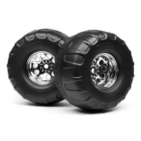 HPI - 4884 MOUNTED DUAL STAGE TIRES ON CLASSIC KING WHEELS