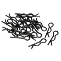 HPI - Body Clip (6mm/Black/20pcs) [75106]