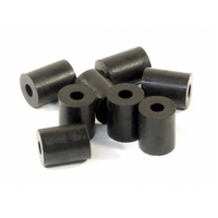 HPI - Rubber Tube 3x8x10mm (Shaped/Black/8pcs) [87058]