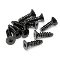 HPI - TP. Flat Head Screw M4X15mm (Hex Socket/10Pcs) [94631]