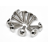 HPI - Z489 TP. Flanged Screw M2.6X10mm (Hex Socket/10Pcs)