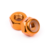 HPI - Z868 Aluminum Lock Nut M4 (Orange/10Pcs)
