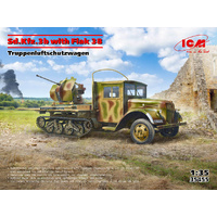 ICM - 1/35 German Flak 38 Anti-Aircraft Gun On Halftrack Sd Kfz 3b