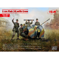 ICM - 1/35 German Anti-Aircraft Gun 2cm Flak 38 With Crew Set