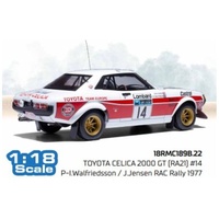 IXO Models - 1/18 Toyota Celica 2000 GT (RA21) #14 - P-I.Walfriedsson - J.Jensen Rac Rally 1977