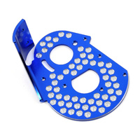 JConcepts - RC10 aluminum rear motor plate - honeycomb - blue