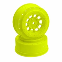 Hazard - SC6 +3mm wider off-set - 12mm hex wheel - 2pc. - (yellow)
