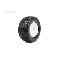 Jetko 1/10 2.2 Stadium Truck-POSITIVE/Dish/White Rim/Medium Soft/Glued