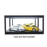 King Creation - 1/18 Black LED Display Case w/Mirrored Back & Base - KC7710MBK