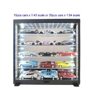 King Creation - Black LED Display Case KC8850MBK