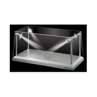 King Creation - 1/18 Silver LED Display Case (L) 35.5cm x (W) 15.6cm x (H) 16cm - KC9922