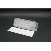 Koswork - 7 Compartments Parts Box 165x34x25mm (3 sets)