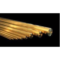 K&S Precision Metals - Brass Rod Solid 4mm x 300 mm 3pieces - #9867