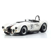 Kyosho - 1/18 Shelby Cobra 427 S/C White/Dark blue Nr. 91 Essex Wire Diecast Model Car