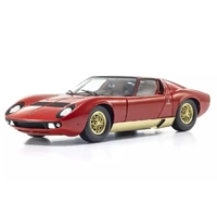 Kyosho - 1/18 Lamborghini Miura P400 Orange/Gold (Int. Brown) Diecast Model Car