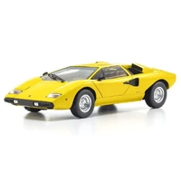 Kyosho - 1/18 Lamborghini Countach LP 400 Yellow (Int. Tan) Diecast Model Car