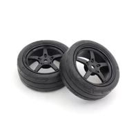 Kyosho Glued TC Tire FZ02 (M/5 Spoke Racing Wheel/BL/2pc) [FATH705BKM]