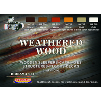 Lifecolor - Paint Set - Weathered Wood