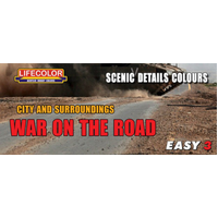 Lifecolor - Scenic Detail Colours Paint Set - War On The Roads