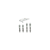 LRP 133500 Aluminium BigBore Shock Set + Pipe Aluminium polished - Rebel BX upgrade
