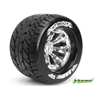 MT-Rocket 1/8 Monster Truck Tyres Chrome