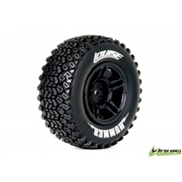 Louise - 1/10 Rim and Tyre Hummer Short course truck black rim 1pr