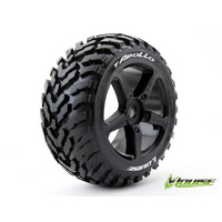 Louise - T-Apollo 1/8 Truggy Tyre BLK/Spoke (One Pair)
