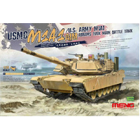 Meng 1/35 Abrams M1A1 AIM / M1A1 TUSK USMC/US Army Main Battle Tank Plastic Model Kit