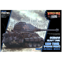 Meng World War Toons King Tiger (Porsche Turret) German Heavy Tank Plastic Model Kit