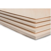 Aircraft Grade Birch Plywood - 2mm 1200 X 300mm (4 Ply)