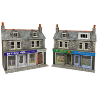 Metcalfe - HO/OO Terrace Shop Fronts Stone