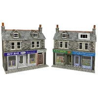 Metcalfe - HO/OO Terrace Shop Fronts Stone