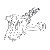 MJX -  Rear Upper Gearbox Covers [16190]