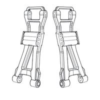 MJX -  Rear Lower Suspension Arms [16250]