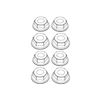 MJX M4 Wheel Lock Nut (8pcs) [M40]