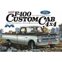 Moebius - -1/25 1966 Ford F100 Custom Cab 4x4 Truck Plastic Model Kit