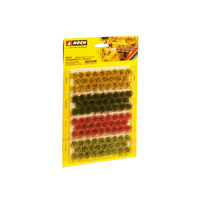 Noch - Grass Tufts XL “Blooming" Red, Yellow, Light-Darkgreen, 104 Pieces, 9mm
