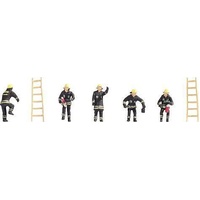 Noch - HO Fire Brigade (Black Protective Clothes)