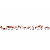 Noch - HO Cows, Brown-White 