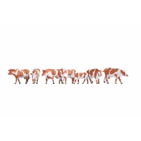 Noch - HO Cows, Brown-White 