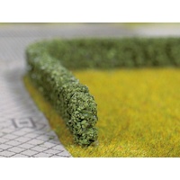 Noch - HO, TT, N Model Hedges Dark Green, 2 Pieces, 1.5 x 0.8cm, Each 50cm Long