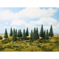 Noch - HO, TT Fir Trees 8 Pieces, 10-14cm
